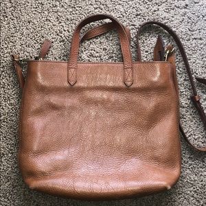 Madewell Mini Zip Top Transport Leather Crossbody